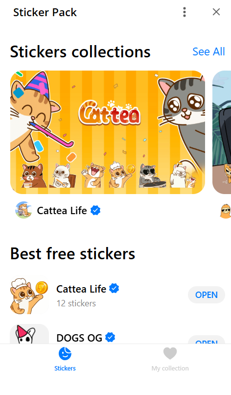 Маркетплейс Sticker Pack