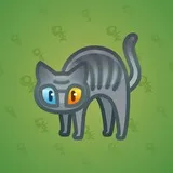 Scared Cat #18043