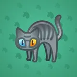 Scared Cat #18484
