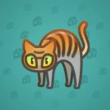 Scared Cat #18584