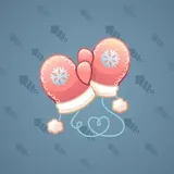 Snow Mittens #24345