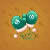 Snow Mittens #24694