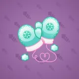 Snow Mittens #25677