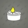 Love Candle #9361