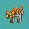 Scared Cat #13406