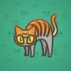 Scared Cat #13709