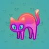 Scared Cat #16575