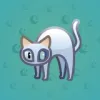 Scared Cat #8676