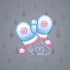 Snow Mittens #1543