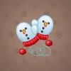 Snow Mittens #1596