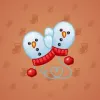 Snow Mittens #6745